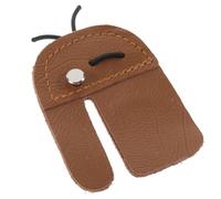JOINPAYA Protezione Dita Tiro con Arco in Pelle Bovina Marrone Linguetta e Resistente con Superficie Antiscivolo Accessorio Archery per Arciere Destro