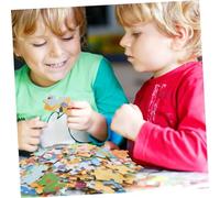 JOINPAYA Puzzle Legno per Animali Della Educativo Prescolare Rotondo Sicuro e Leggero Regalo