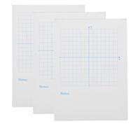 JOINPAYA Quaderno di Carta Millimetrata 3 Pezzi per Coordinate Xy, Blocco Note Grafico Portatile Fogli da Disegno Matematici per Studenti e Insegnanti di Matematica