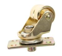 JOINPAYA Rotella Per Pianoforte in Metallo Per Verticali, Ruota Dorata Staffa Integrata, Accessorio Resistente Per Traslochi e Stabilità Migliorata