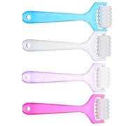 JOINPAYA Rullo per Viso Manuale 4 Pezzi, Massaggiatore Antirughe Design Ergonomico, Strumento la Cura della Pelle Femminile Bordi Arrotondati e Foro per Appendere, per Colore Casuale