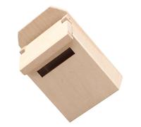 JOINPAYA Scatola di mini mobili case delle bambole per ragazze mini cassetta postale casa giocattoli per giocattoli cassetta postale vuota in legno betulla