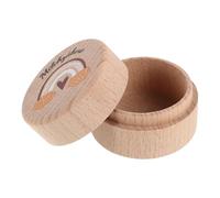 JOINPAYA Scatola in Legno per Conservare Molarini da Latte per Bambina Regalo Tenero Ricordo