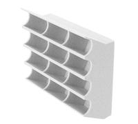 JOINPAYA Scatola Organizer Multi-slot per Lame da Barba e Tagliacapelli, Custodia Porta Lamette Bianca Compatta 12 Scomparti, Resistente e Salvaspazio per Bagno, Casa e Uso Professionale