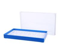 JOINPAYA Scatola Porta Orologi Uomo Scomparti Custodia per Gioielli e Piccoli Componenti Vassoio di Stoccaggio in Plastica Coperchio Trasparente per Organizzare Parti di Orologi