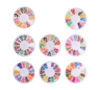 JOINPAYA Scatole di Patch Pratici e Multifunzionali in Argilla Polimerica Set 8 a Forma di Frutta per Decorazioni Nail Art Fai da Te a Casa per Unghie e Cellulare