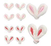 JOINPAYA Set 10 Pezzi Orecchie da Coniglio Fai da Te Morbido Decorazioni per Forcine e Accessori Costumi Ornamenti Artigianali per Feste e Decorazioni Morbide