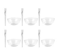 JOINPAYA Set 12 Pezzi Ciotole e Pennelli Trasparenti per Maschera Viso, Applicatori Riutilizzabili per Maschere di Fango Fai da Te, Strumenti Compatti per Cura della Pelle e Viaggi