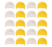 JOINPAYA Set 20 Righelli Guida per Cuciture in Plastica, Strumento di Misurazione per Orlatura e Bordi, Calibro da Cucito 4mm e 3mm, Accessori Leggeri per Cucito Manuale, Macchine da