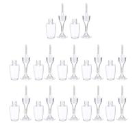 JOINPAYA Set 24 Tubetti Lucidalabbra Ricaricabili a Forma di Bicchiere di Vino, Contenitori Vuoti Plastica Trasparente per Lip Gloss Fai da Te, Pratici e Portatili per Viaggi ed