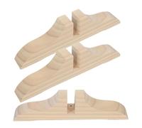 JOINPAYA Set 3 Pezzi Piedini in Legno per Schermo Divisorio e Porta, Supporti Resistenti Leggeri per Divisione Spazi in Casa e Ufficio