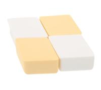 JOINPAYA Set 4 Spugnette Trucco a Cuore Non- per Fondotinta Liquido e Crema, Applicatore Cosmetico Doppio Uso Bagnato-asciutto, Piumino Punta Sottile per Occhi e Naso, Strumento Make Up