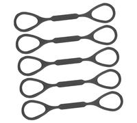 JOINPAYA Set 5 Pezzi Anelli Scorrevoli in Silicone Per Tromba, Fermo Slitta Per Strumenti a Fiato, Tappi Regolatori Neri Leggeri Per Uso Professionale e Competizioni