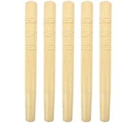 JOINPAYA Set 5 Pezzi Manici in Legno per Falci e Pale, Design Ergonomico Facile da Installare, Manici Resistenti e Comodi per Attrezzi da Giardino