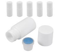 JOINPAYA Set 6 Bottiglie da Viaggio 20ml Applicatore a Spugna Bianco, Flaconi in Plastica Portatili e Resistenti per Oli e Cosmetici, per Uso On-the-go