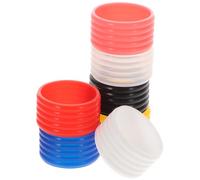JOINPAYA Set 7 Pezzi Anelli Overgrip da Tennis in Silicone Resistente Impugnature per Racchette da Tennis e Badminton Antiscivolo Fasce di Presa Compatte per Sportivi Che Sudano
