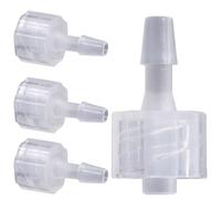 JOINPAYA Set 8 Pezzi Adattatori Connettore Luer Lock in Pp Filetto Interno 3,2mm, Resistente a Perdite e Agenti Chimici per Lavoro Industriale e Artigianale