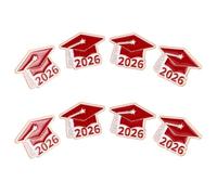 JOINPAYA Set 8 Pezzi Spille Cappello di Laurea in Metallo Robusto, Distintivi Souvenir per Cerimonie e Feste di Laurea 2026, Accessori Commemorativi per Studenti e Insegnanti