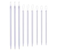 JOINPAYA Set 9 Ferri da Maglia in Nylon Aghi Smussati a Cruna Grande, Medi e Piccoli - Accessori per Maglieria Manuale, Infila-Filato per Sciarpe, Maglioni e Coperte, Strumenti