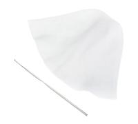 JOINPAYA Set da 3 Cuffie per Tintura Chioma in Silicone con Uncini Metallici, Berretto Colorante Riutilizzabile Bianco per Salone, Strumenti per Evidenziare e Colorare Chioma Professionali