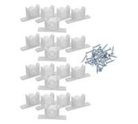 JOINPAYA Set da 30 Clip di Fissaggio in Plastica per Mobili da Cucina, Chiusure per Ante di Armadi e Cassetti Falsi con Viti, Elementi di Fissaggio per Organizzazione Armadi e Frontali