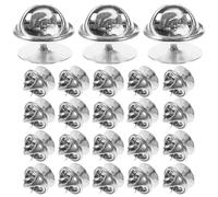 JOINPAYA Set da 50 Perni di Bloccaggio Posteriori in Metallo Base Argento 10mm, Chiusure a Farfalla per Spille da Bavero, Fermacravatta e Lavori Artigianali, Accessori per Fissaggio