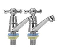 JOINPAYA Set di 2 Rubinetti per Lavabo Bagno in Lega di Zinco e Acciaio, Miscelatori Moderni Controllo Preciso Temperatura, Facile Installazione per Bagno e Cucina Colore Colore Casuale