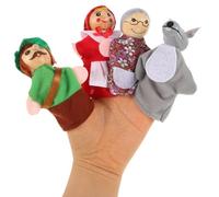 JOINPAYA Set di 4 bambole da dito: Bambole da dita per bambini, in peluche, per la narrazione, Natale, Pasqua e feste per bambini, piccolo regalo