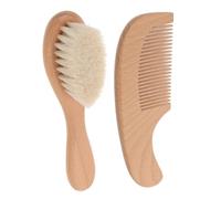 JOINPAYA Set Pettine e Spazzola per Ragazzo Ragazza in Legno, Leggero e Facile da Pulire, per Bagnetto e Cura Delicata dei Chioma,