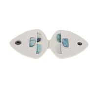 JOINPAYA Set Plettri per Chitarra Elettrica e Acustica con 3 Spessori, Custodia Porta Plettri in Pelle Pu Bianca Trasparente, Contenitore Portatile per Accessori Musicali, per Principianti
