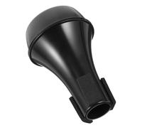 JOINPAYA Sordina Per Tromba in Abs Nera Mini Silenziatore Dritto Per Pratica Musicale Accessorio Leggero e Portatile Per Principianti e Suonatori Di Ottoni