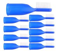 JOINPAYA Spazzolino da Denti a Dito Blu 10 Pezzi in Plastico Setole Morbide per Pulizia dei Denti, Leggero e Facile da Usare per Igiene Orale in Carcere