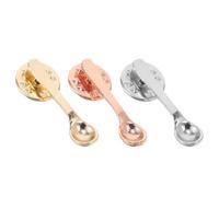 JOINPAYA Spilla a Forma di Cucchiaino da Caffè in Lega Metallo 3 Pezzi Oro Argento Rosa per Abbigliamento e Accessori Bar Ristoranti Feste Regalo Amanti del Caffè