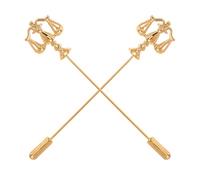 JOINPAYA Spilla da Bavero a Forma di Bilancia Dorata Set da 2 Pezzi Spilla Simbolo di Giustizia per Abiti da Uomo Accessorio Formale per Giudice e Avvocato Emblema di Giustizia e Legge