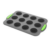 JOINPAYA Stampo per Cupcake in Silicone 12 Posti, Teglia per Muffin Multi-griglia Riutilizzabile, Resistente e Antiaderente per Dolci Fatti in Casa, Adatto a Cucina e Preparazione Dessert