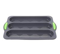 JOINPAYA Stampo per Pane Mantiene la Forma Originale Antiaderente Tre Scomparti in Silicone e Multifunzione la Preparazione di Baguette in Cucina Domestica