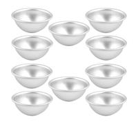 JOINPAYA Stampo per Torta a Forma di Sfera in Alluminio, Set da 10 Pezzi Antiaderenti per Dolci 3d a Cupola, Teglia da Forno Professionale per Budini, Gelatine e Bombe da Bagno,