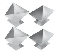 JOINPAYA Stampo per Zongzi Forma Piramidale Triangolare e Quadrangolare in Acciaio Inossidabile 4 Pezzi Facile da Pulire e Conservare per Festa della Barca del Drago per Casa e Cucina