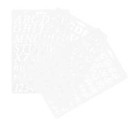 JOINPAYA Stencil Lettere Grandi e Numeri Riutilizzabili in Plastica B5, Set 3 Pezzi di Stencil per Pittura e Disegno Artistico, Modello per Progetti Fai da Te su Superfici Piane Come