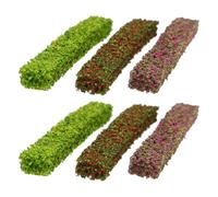 JOINPAYA Strisce di Arbusti in Miniatura Modello di Cespugli Statici in Plastica, 6 Pezzi, Aspetto Realistico, per Progetti DIY e Modellismo Ferroviario, per Scenografie e Paesaggi