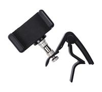 JOINPAYA Supporto Chitarra con Capotasto Quick Release e Porta Cellulare per Acustica Elettrica Basso e Ukulele Clip per Spartiti e Visualizzazione Facile su Smartphone