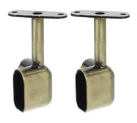 JOINPAYA Supporto per Asta Armadio Angolare 90° in Lega di Zinco, 2 Pezzi, Staffa Robusta e Stabile per Guardaroba, Facile da Installare, per Organizzazione Casa