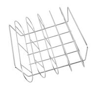 JOINPAYA Supporto per Costine Barbecue in Resistente per Arrostire Ribs e Carne con d Aria Totale per e Grill Esterno Strumento Barbecue Outdoor Multifunzionale