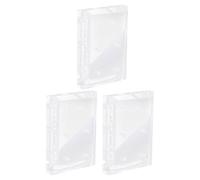 JOINPAYA Supporto per Trapano Unghie in Acrilico Trasparente 6 Fori, Organizer 3 Pezzi per Punte in Carburo, Custodia Porta Utensili Manicure per Uso Domestico e Salone di Bellezza