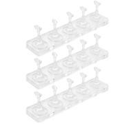 JOINPAYA Supporto per Unghie Finte in Acrilico Trasparente Non Magnetico, Base Singola Portatile per Manicure Art, Espositore per Esercitazioni Press-on per Saloni e Uso Personale