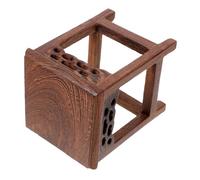 JOINPAYA Supporto per Vaso di Fiori in Legno Piccolo, Portavaso a Piedistallo per Piante da Interno, Espositore per Fioriere Multifunzionale per Soggiorno e Giardino