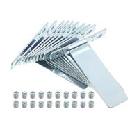 JOINPAYA Supporto Posteriore per Cornici da Tavolo in Lega di Alluminio, Set da 10 Pezzi Viti, Cavalletto per Quadri Multiuso per Casa, Ufficio e Gallerie, Espositore Clip per Cornici