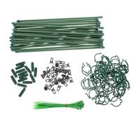 JOINPAYA Supporto Struttura Componibile Regolabile in Altezza per Piante in Plastica Verde Resistente al Vento per Piante in Vaso e Rampicanti su Terrazza o Aiuole