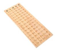 JOINPAYA Tabellone Bingo in Legno Montessori Slot per Palline Vassoio Organizzatore Sicuro per Supporto Contatore Matematica per Giochi e Feste di Gruppi Numerosi