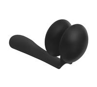 JOINPAYA Tamburello Da Piede Nero in Ferro e Abs Strumento Percussione Portatile e Robusto Con Campane Per Ritmo Musicale Leggero e Compatto Per Spettacoli